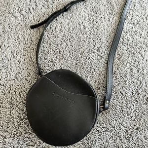 Portland Leather Co. Black Circle Bag - See photos for wear/Scratches